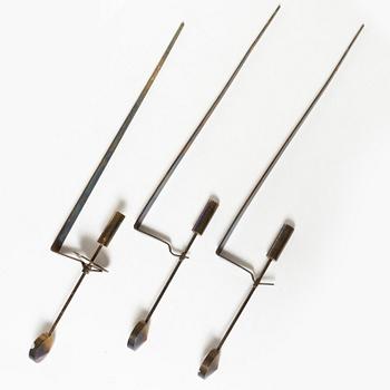 Pierre Forssell, vägglampetter, 3st, "Pendeln", Skultuna.