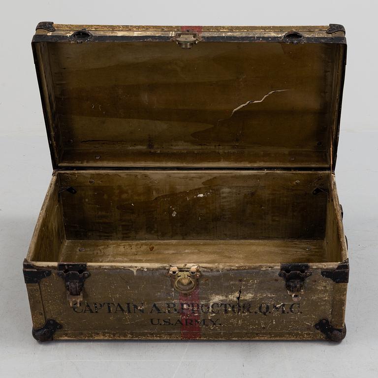 A 20 th century NEVER BREAK TRUNK, U.S. Army.
