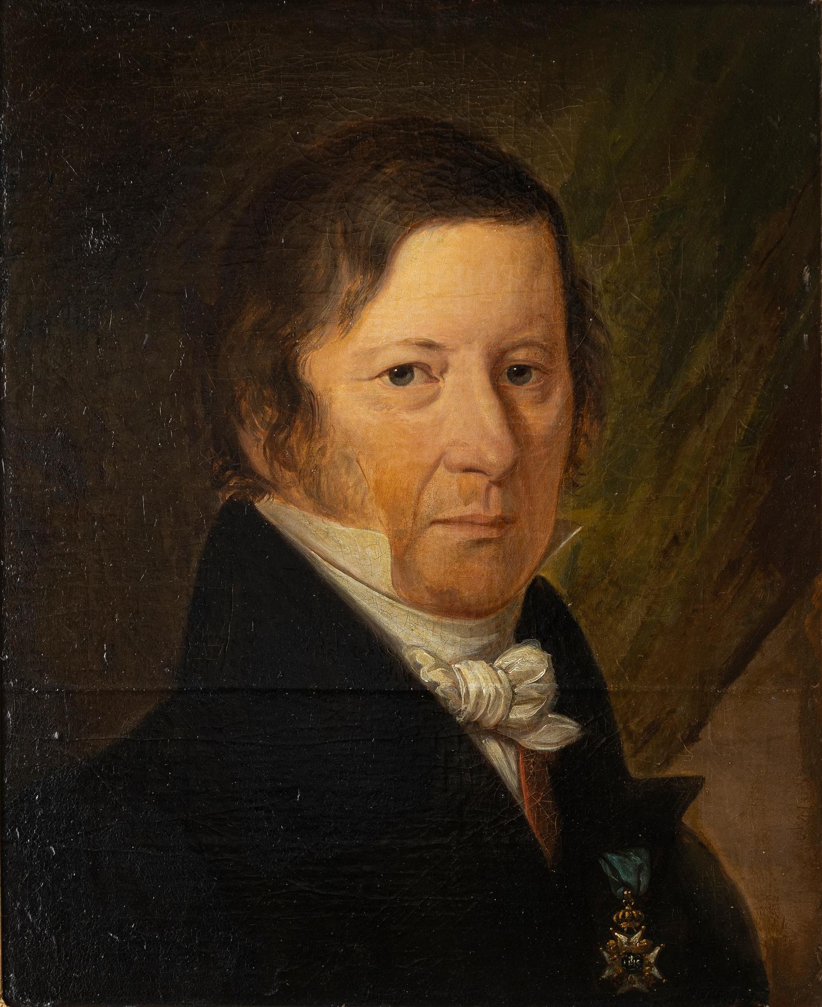 Unknown artist, 19th century. "Councillor Nils af Wetterstedt".