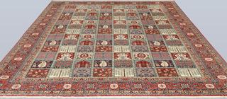 A semi-antique Ghom carpet, approx. 318 x 241 cm.