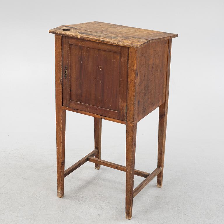 An oak and pine writing slope, 19th Century.