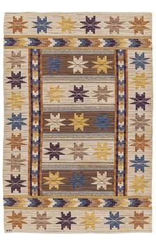 386. Märta Måås-Fjetterström, a carpet, 'Höstmattan', flat weave, c. 310 x 211 cm, signed MMF.