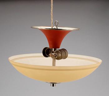 Art Déco · TAKLAMPA, art déco, Böhlmark, 1920/30-tal. H ca 31.