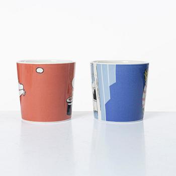 Arabia, 29 Moomin mugs, Finland.