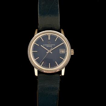 ARMBANDSUR, herr. Eterna-Matic 2002. Automatisk, 1960-tal.