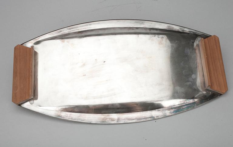 BRICKA, nysilver, teak. Tapio Wirkkala, Kultakeskus  1960/70-tal.