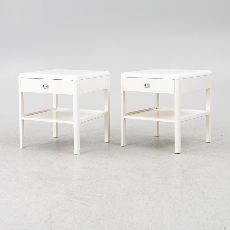 Nordiska Kompaniet, a pair of bedside tables, second half of the 20th century.