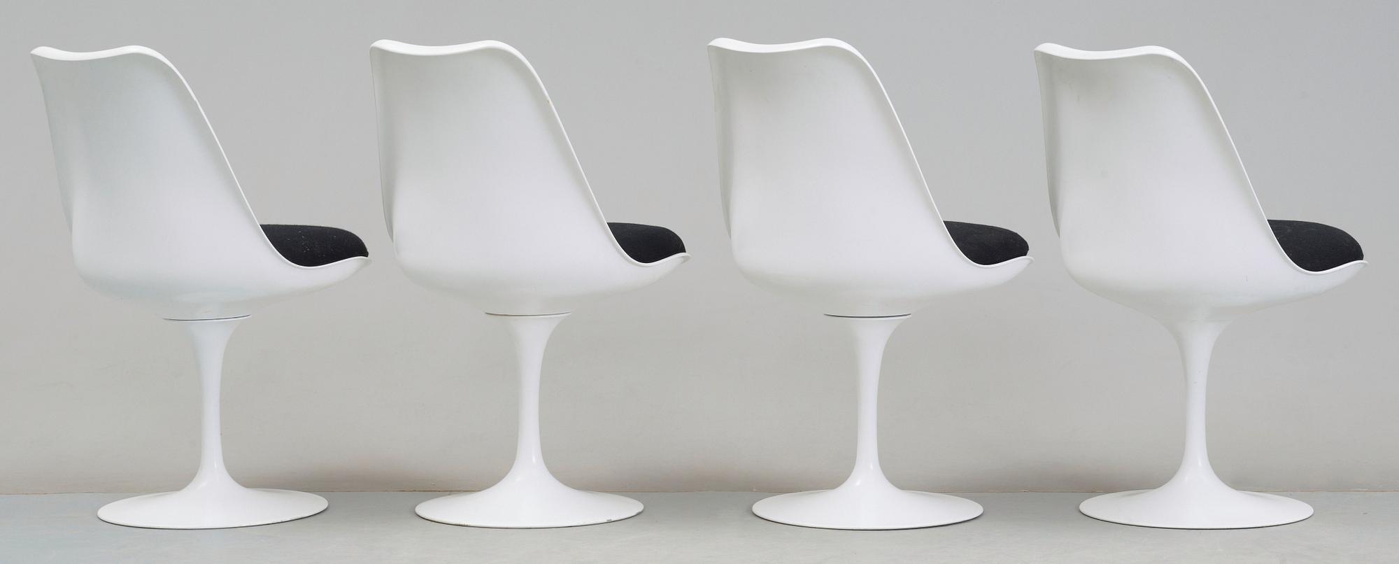 A set of four Eero Saarinen 'Tulip' chairs, Knoll International, USA.