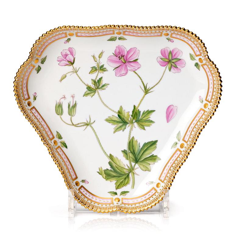 A Royal Copenhagen "Flora Danica" dish, Denmark, 20th Century.