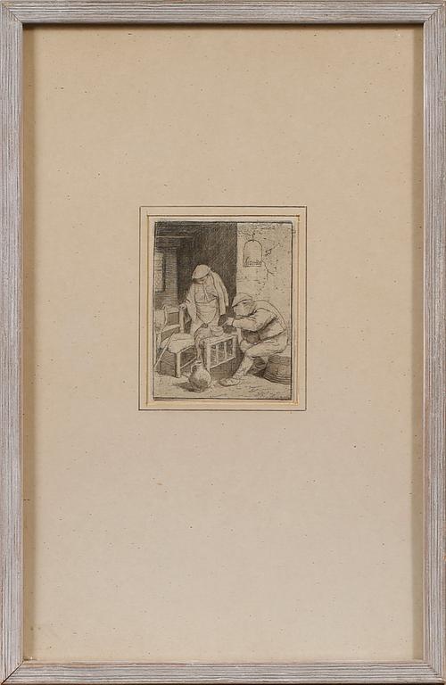 ADRIAEN VAN OSTADE, etsning, senare avdrag.