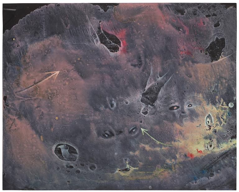 CO Hultén, mixed media on thin paper, signed and executed 1947.