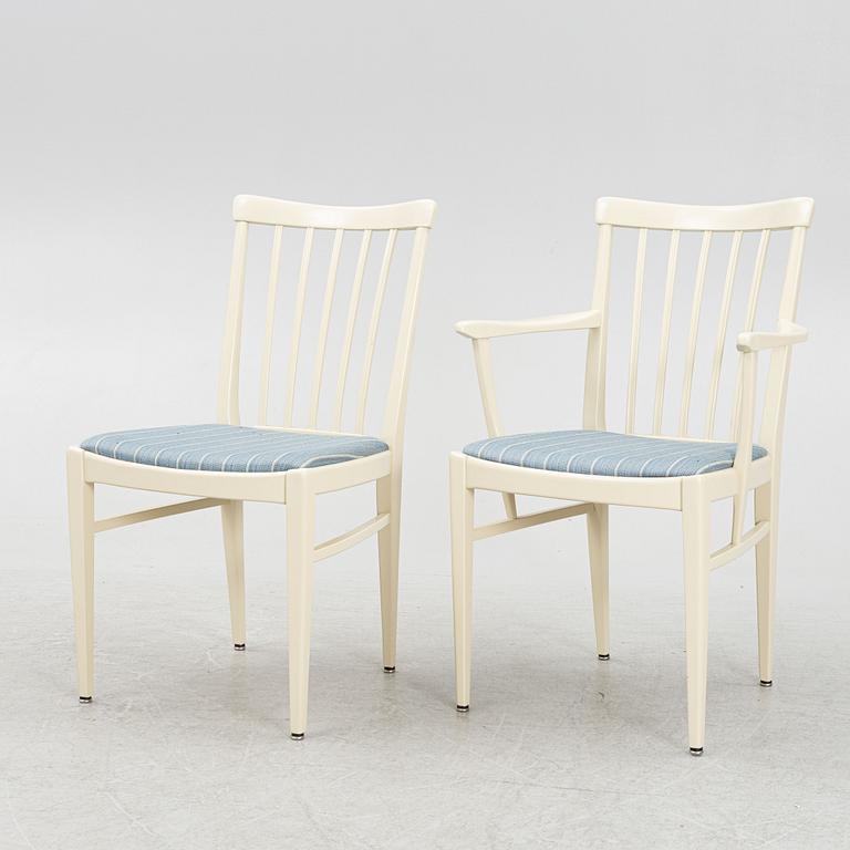 Carl Malmsten, matgrupp, 7 delar, "Herrgården", Åfors Möbelfabrik, 1900-talets andra hälft.