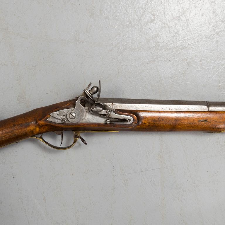 A Swedish Royal Military flintlock rifle model 1804.