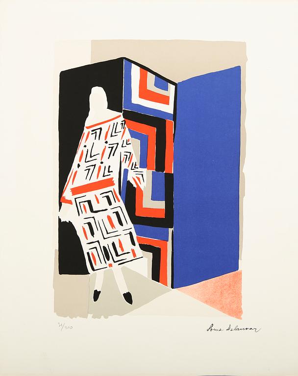 SONIA DELAUNAY, färglitografi, signerad i trycket, numrerad 31/900.