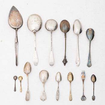 Cutlery, 28 pieces, silver, including Georg Jensen.