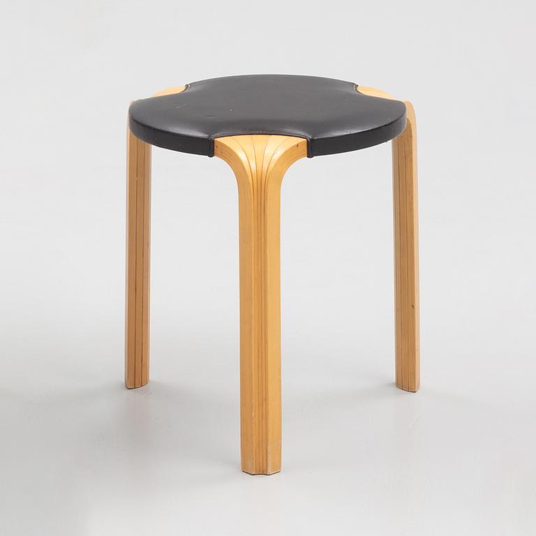 Alvar Aalto, a model X600 stool, Artek, Finland, late 20th Century.