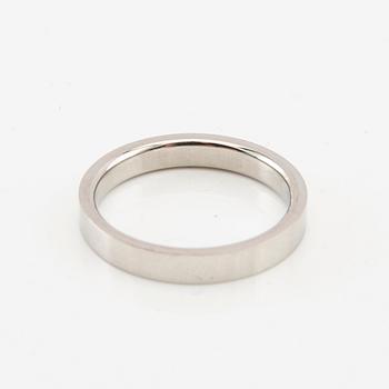 Tiffany & Co, ring "Flat band ring" 950 platinum.