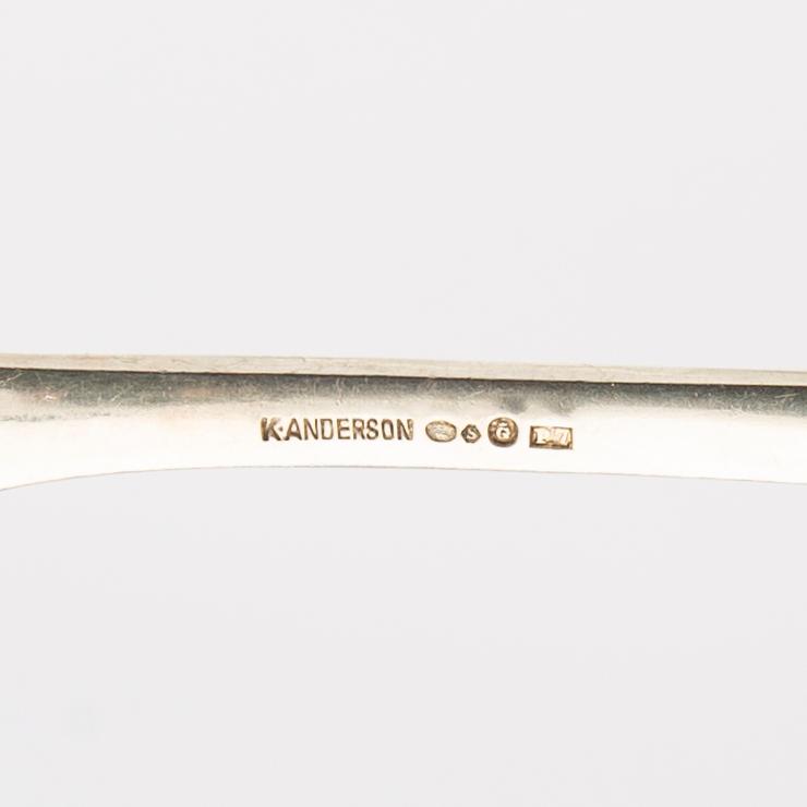 K Anderson bestick 68 dlr silver Stockholm 1917.