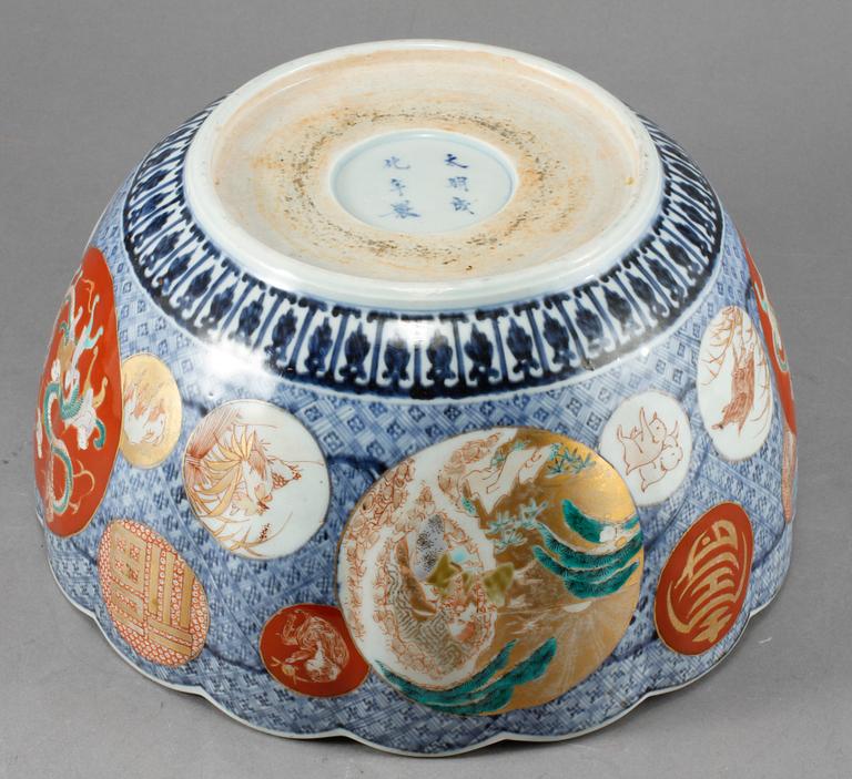 SKÅL, porslin, Imari, Japan, 1800-tal.