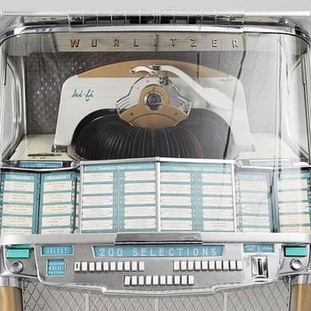 Jukebox, Wurlitzer modell 2100,  Rudolph Wurlitzer Company, North Tonawanda, New York, USA, 1957.