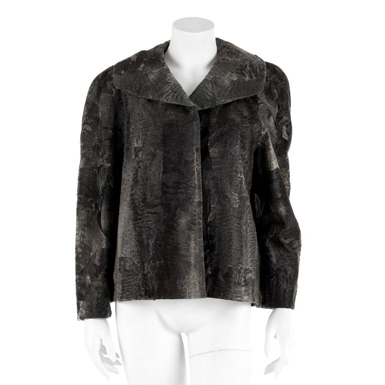RUNE LANDERT, a grey furjacket from the 1950's/60's.