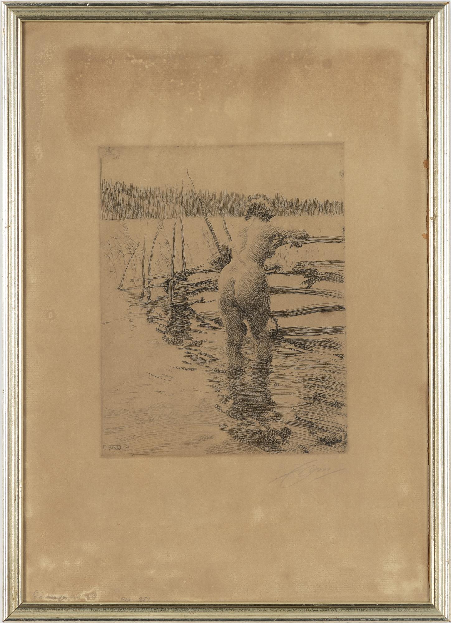 Anders Zorn, "Gärdesgård".