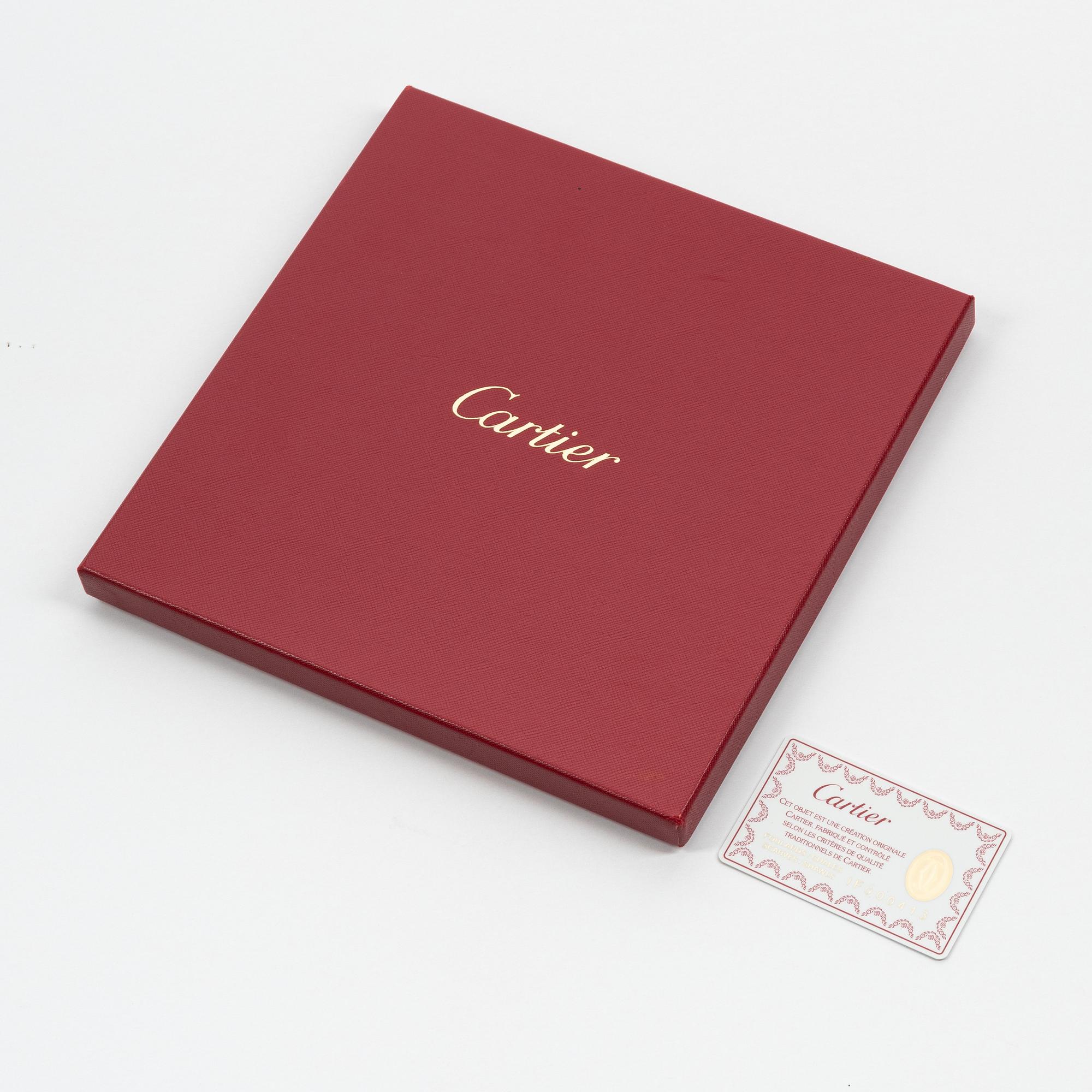 Cartier, a twill silk scarf.