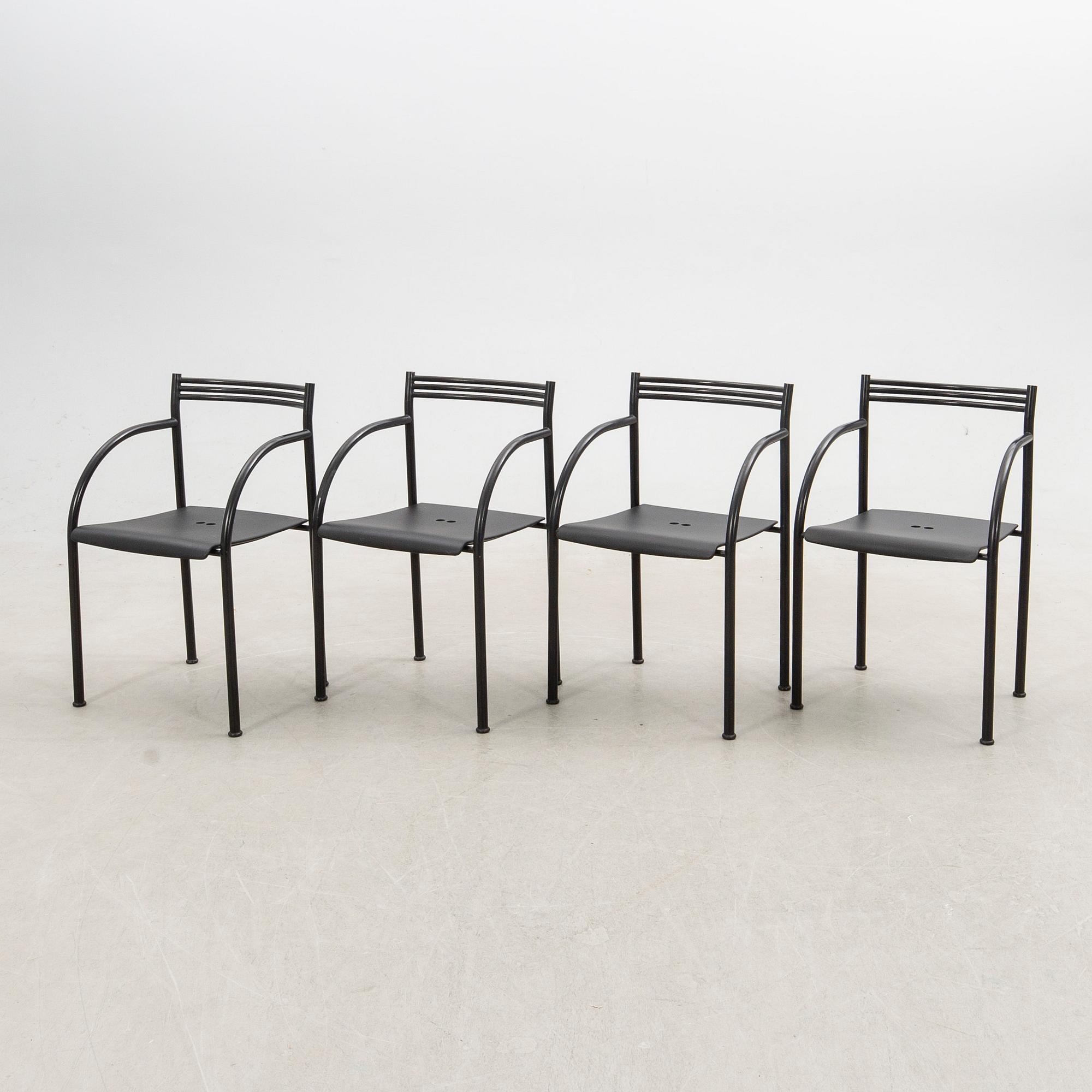 Philippe Starck, chairs, 4 pcs, "Fransesca Spanish", Baleri, Italy.