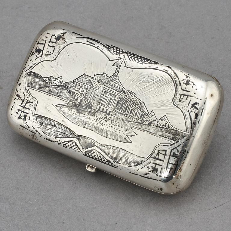 DOSA, silver, Ryssland, 1885. Vikt 100 g.