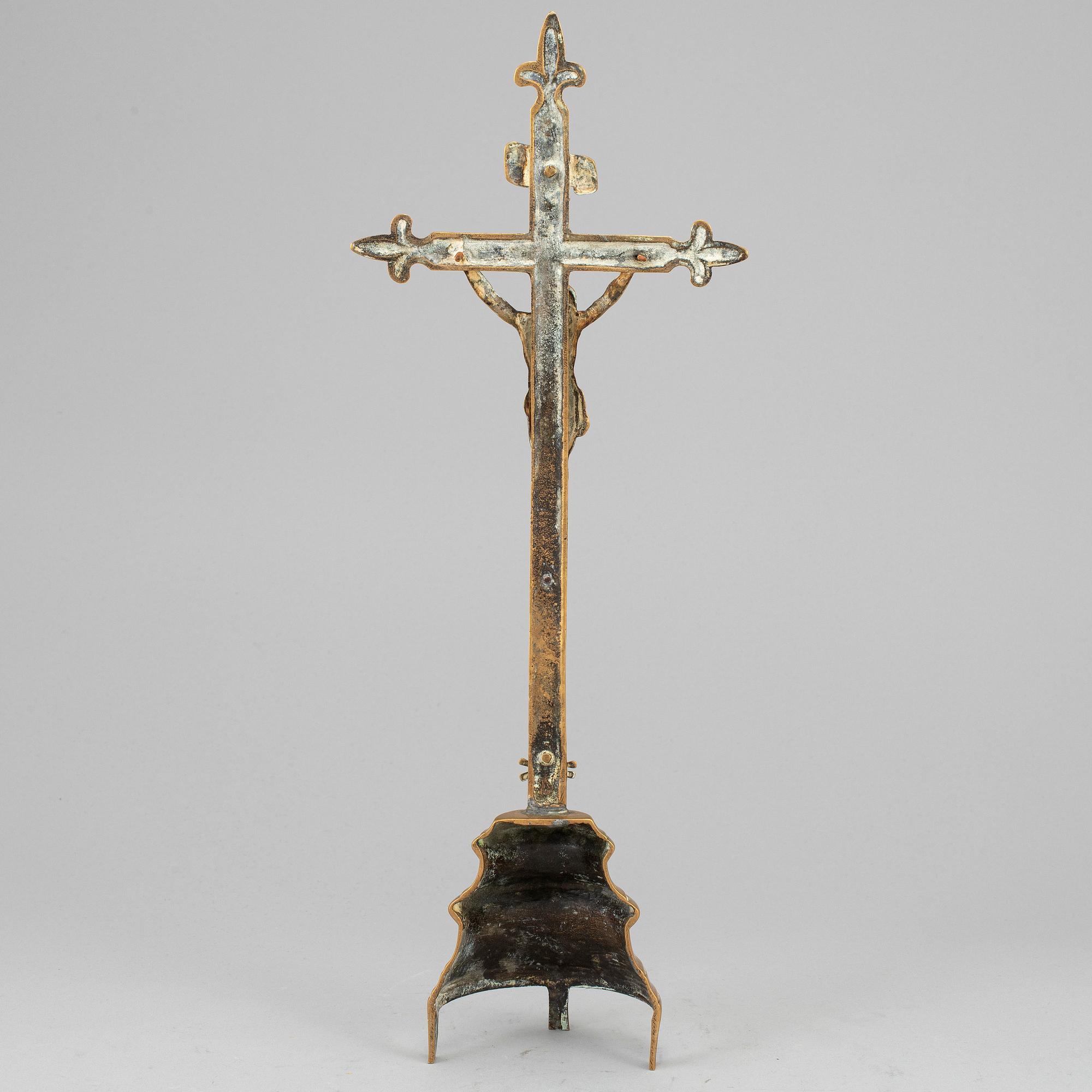 KRUCIFIX, brons, 1700-tal.