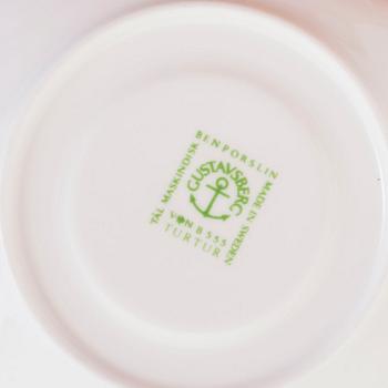 An 11 pcs 'Turtur' porcelain coffee service by Stig Lindberg for Gustavsberg.