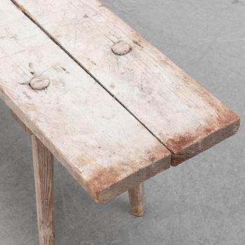 A 19th Century garden bench.