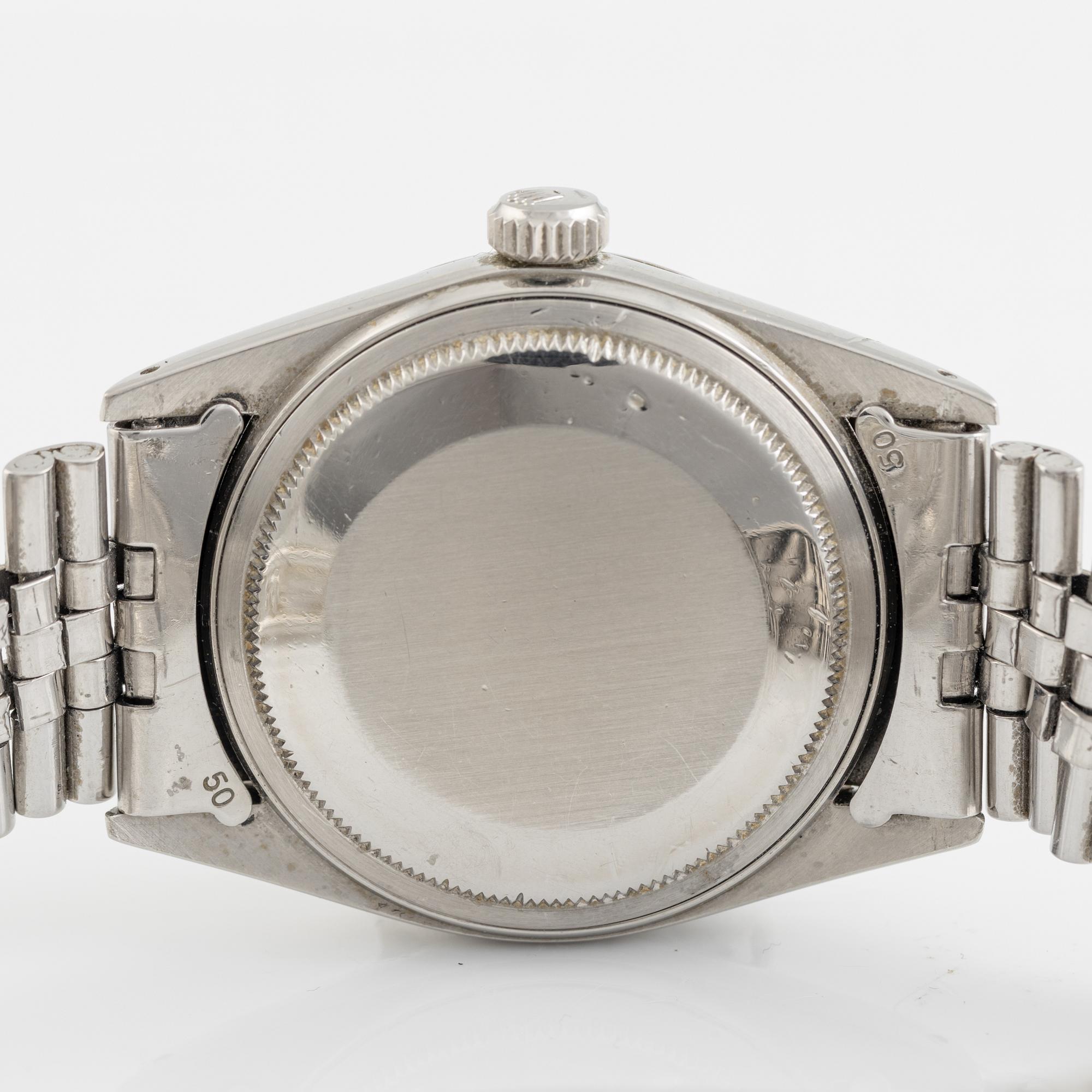Rolex, Oyster Perpetual, Datejust, "Wide Boy", wristwatch, 36 mm.