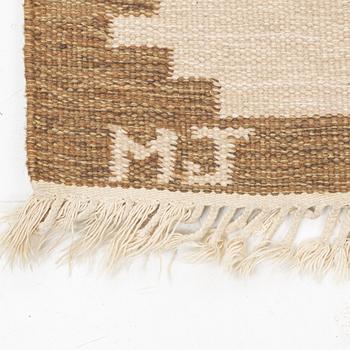 Matta, rölakan, signerad MJ, ca 188 x 140 cm.