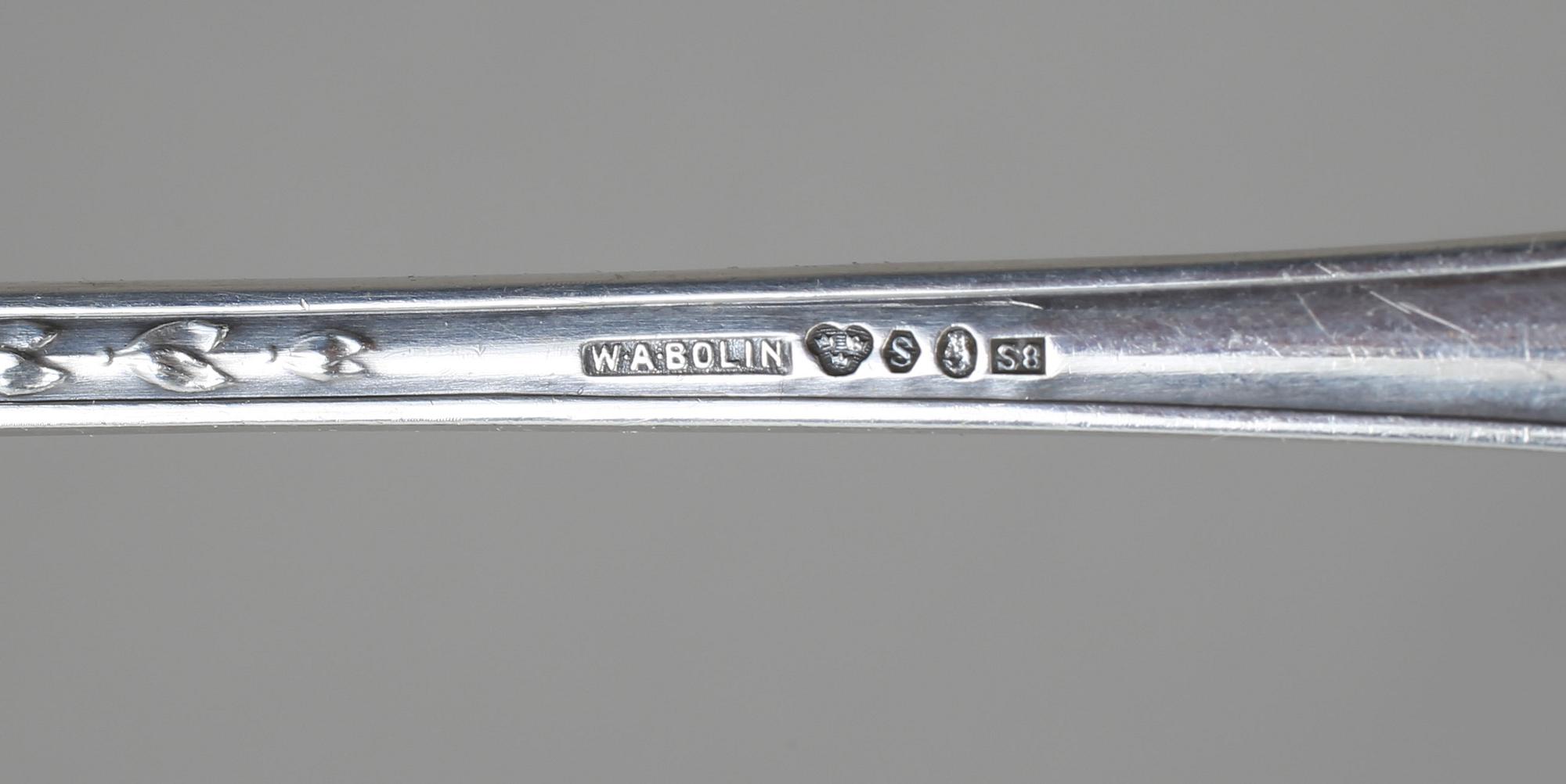 BESTICKUPPSÄTTNING, 90 delar, silver. W.A Bohlin, Stockholm. Mestadels 1940-50. Total vikt ca 3200 gram.