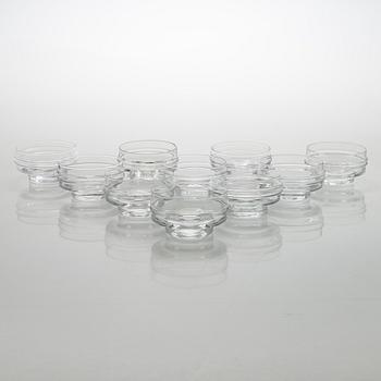 Timo Sarpaneva, set of 54 'Ripple' 2054 glasses for Iittala.