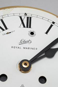 A wall clock and a barometer from Schatz, made in the fourth quarter of the 20th century.