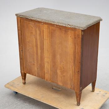 A chest of drawers, Gustavian style, first half of the 20th century with an older top.