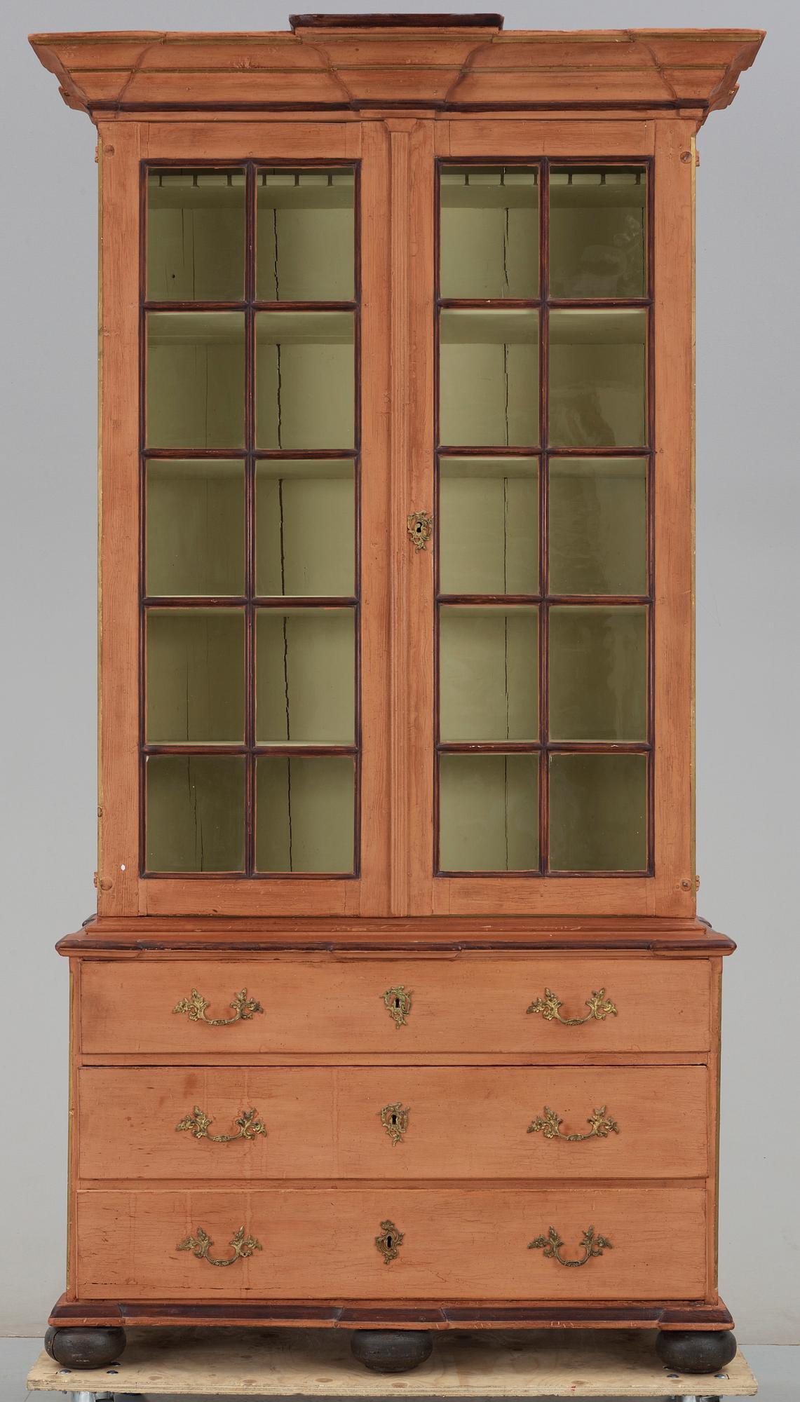 SALSSKÅP, gustavianskt, 1700-talets andra hälft.