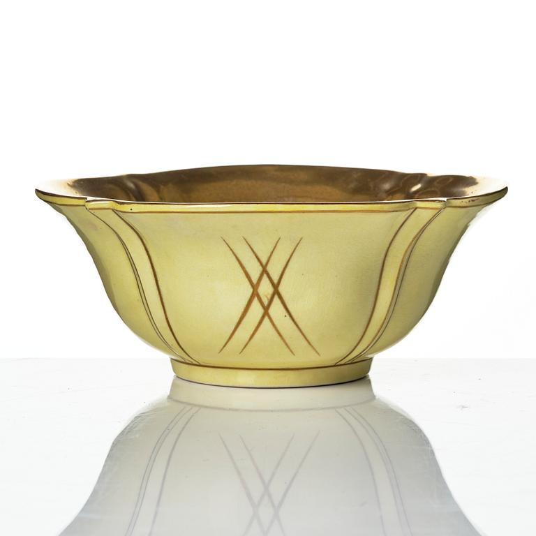 Wilhelm Kåge, Ask and bowls, 2 pcs, Gustavsberg 1927, 1929 and 1932.