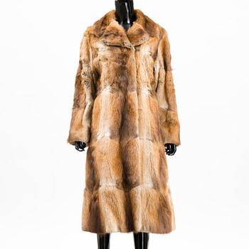 A MUSKRAT FUR COAT.