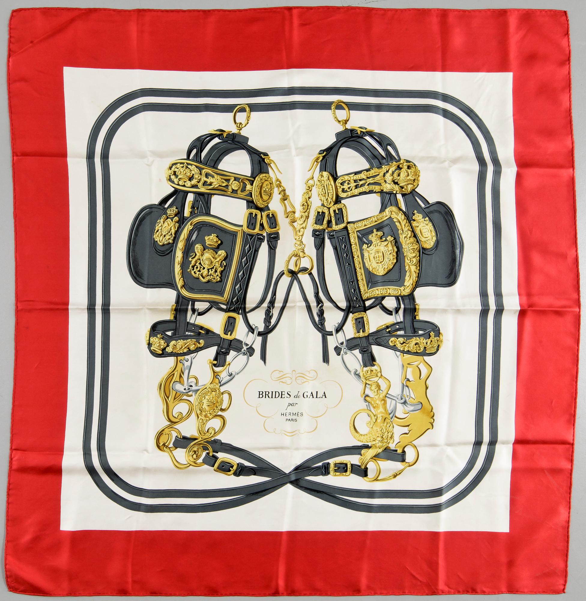 SCARVES, 2 st, siden, Hermès.