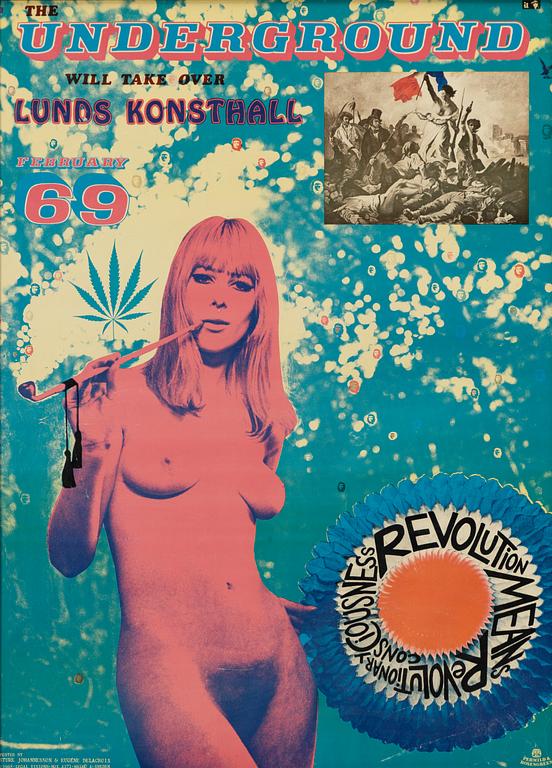 Sture Johannesson, "The Underground will take over Lunds Konsthall February 69".