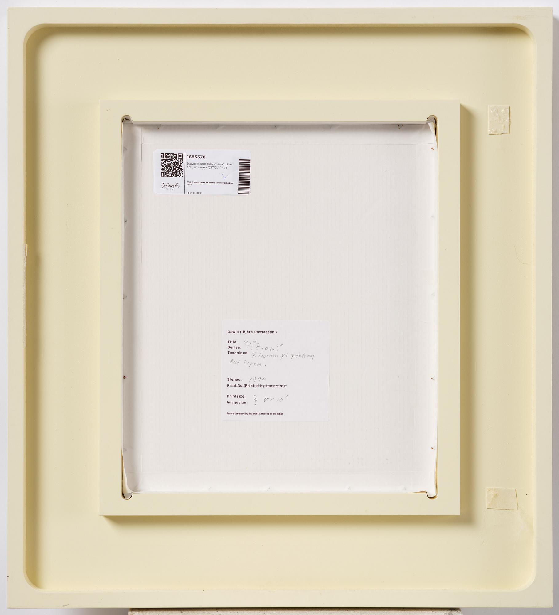 Dawid (Björn Dawidsson), Untitled, from the series "(CHAIR)".