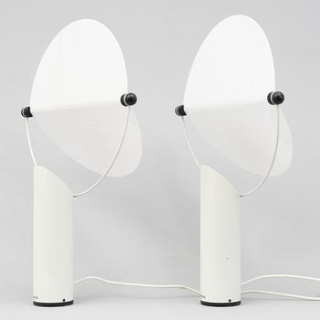 Walter Leeman, a pair of'"Disc' table lamps, model 9932, Ateljé Lyktan, Åhus.