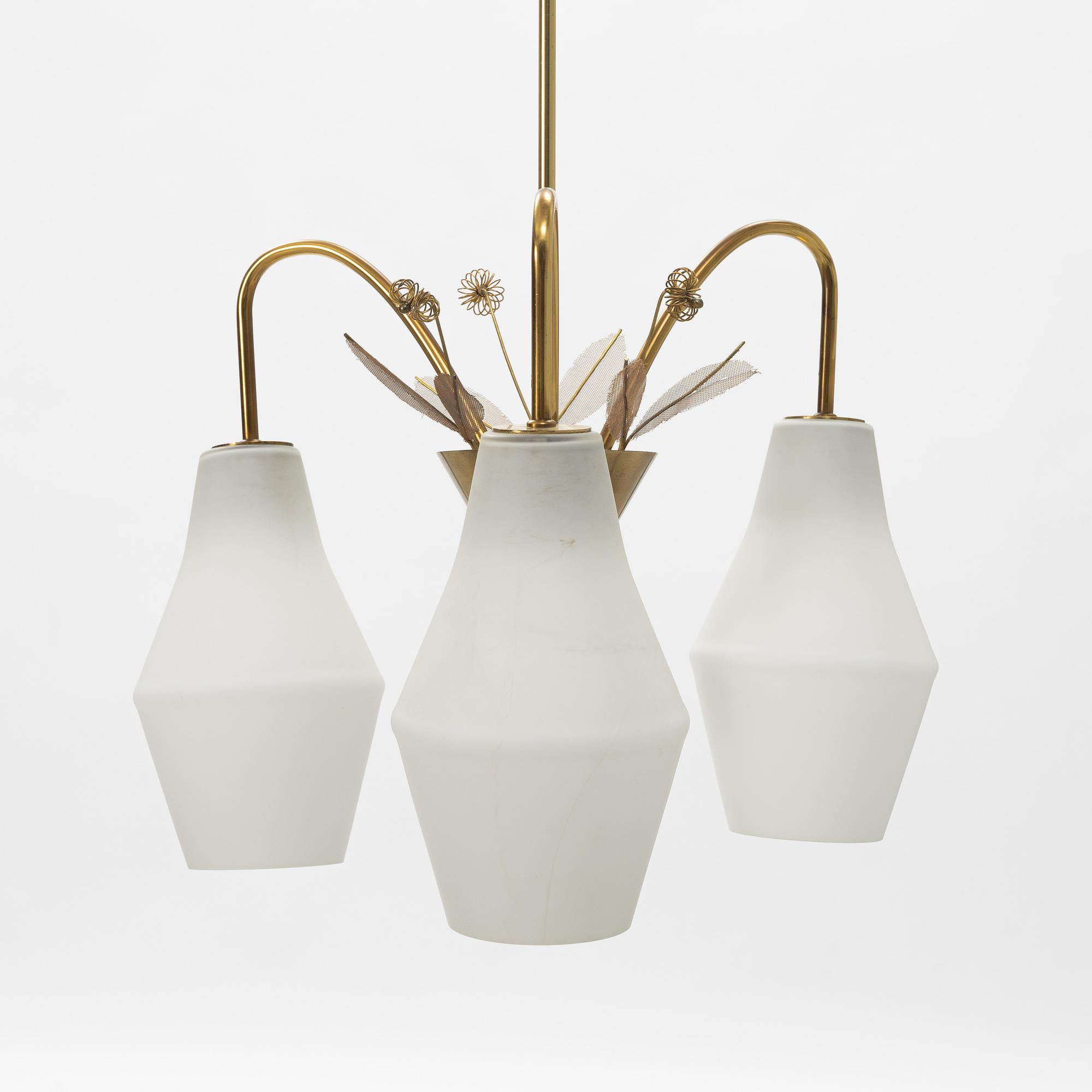 Paavo Tynell, taklampa, “K1-9/L”, Idman Oy, Finland, 1950-tal.