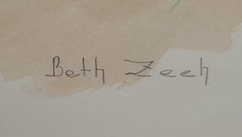 BETH ZEEH, färglitografi, signerad och numrerad 39/300.