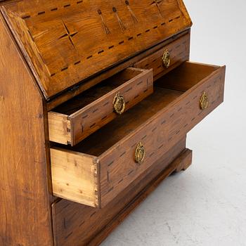A writing cabinet, 18th Century.