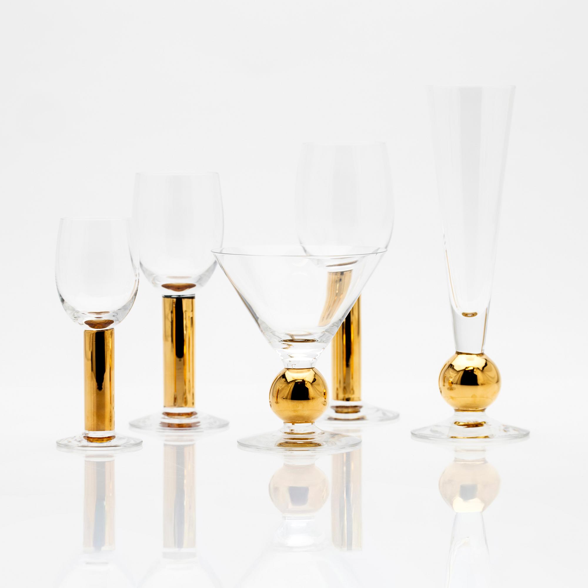 Gunnar Cyrén, Glass service, 31 pieces, "Nobel", Orrefors.