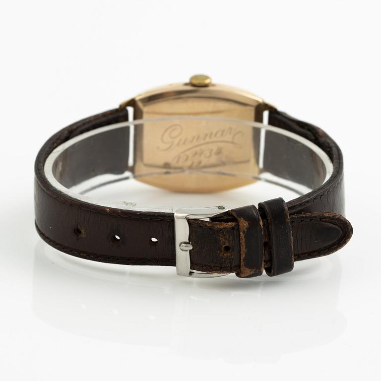 Mido, armbandsur, 14K guld, 26,5 mm.